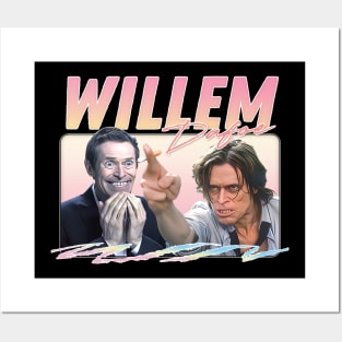 Willem Dafoe / Retro Aesthetic Original Fan Art Design Posters and Art